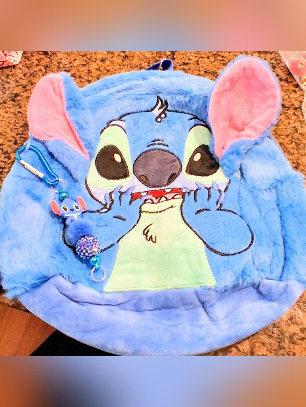 💙 STITCH MINI BACKPACK + MATCHING BAG CLIP 💙 - Picture 2 of 3